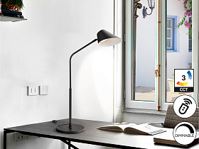 Esino Настольная лампа1L черная