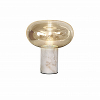 Настольная лампа Fungi 1L белый мрамор