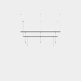 Подвес Tubs Modular Pendant Track with 3 Lineal 900mm 00-A102-05-M1
