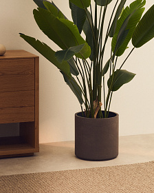 Набор Sintina из 3 цветочных горшков серого цвета Ø 23 см / Ø 27,5 см / 32 с