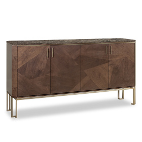 Буфет Bond Credenza из дерева мраморная столешница 