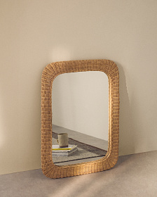 Зеркало из ротанга Zilna 58 x 79 см