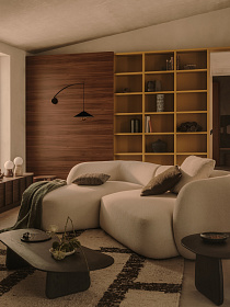 Плед Vilo из шерстяной смеси зеленый в полоску 130 x 170