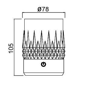 9086 Стакан-светильник LAX