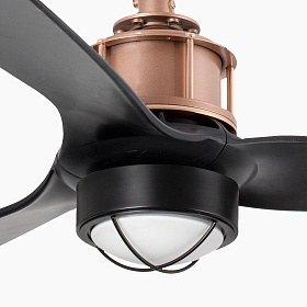  Потолочный вентилятор Just Fan Ø128 LED медный/черный