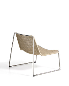 Уличное кресло Tavari из бежевой веревки и стали