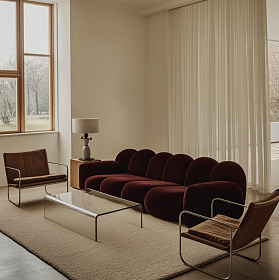 Настольная лампа Nuro черный мрамор с абажуром 801021/40