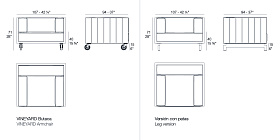 Кресло Vineyard на колесиках