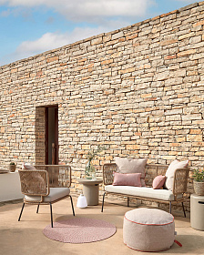 Круглый столик Taimi из бетона для улицы Ø 50 см