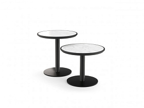 Столик Tuxedo 1 Carrara Marble/Black metal