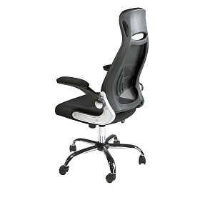 Поворотное офисное кресло 4140/MLM611573 из черной ткани