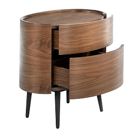 Овальная прикроватная тумбочка AC2001NS /7074