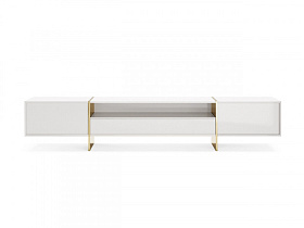 Тумба под ТВ RHAPSODY 2 White/Gold Stainless