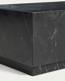 Журнальный столик Sorein из черного мрамора 100 x 50 см