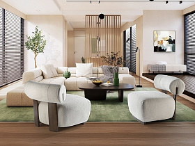 Topaz Кресло орех/экрю