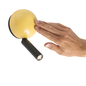 Бра с ридером Press желтый