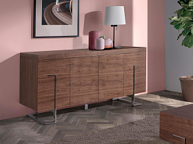 Сервант MK2103SB /3221 из орехового дерева и хромированной стали