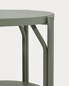 Тумба для ванной Arely из стали и зеленого лака 60 x 40 см