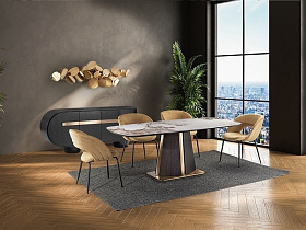 Luca Обеденный стол темный дуб