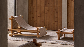 Набор из кресла Hos Deckchair и табурета