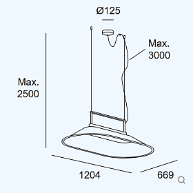 Подвесной светильник Shoemaker 1204mm 00-7730-05-EQ