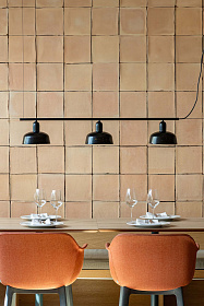 Подвесной светильник TATAWIN S с абажуром черный металл 3xE27