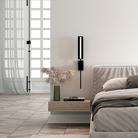 Настенный светильник Niro матовый черный