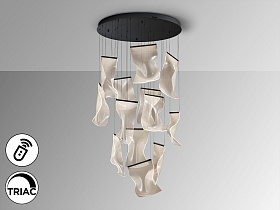 Velos Люстра 13L черная DIMABLE