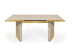 Письменный стол Utopia Polished Brass/oak