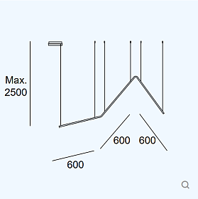 Подвес Tubs Modular Pendant Lineal Triangular 00-A083-05-M1