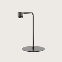 Настольная лампа Tea серый металлик/коричневый мрамор