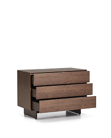 Комод Norlen с 3 ящиками шпон ореха 101 x 75 см