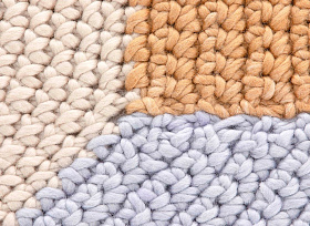 Ковер Crochet Mono бежевый