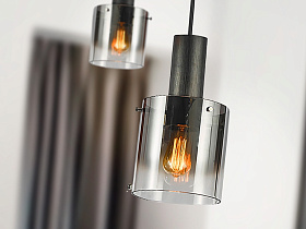 Venize Подвесной светильник 1L черный/дычатый