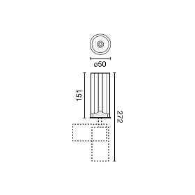 Потолочный светильник FOST PULLDOWN 15W белый 20° 2700K CRI97 DALI