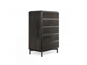 Шифоньер Barbican шоколад/черный 