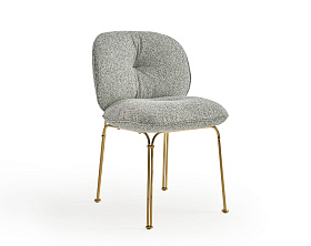 Стул Mullit на метал. ножках золотой