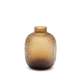 Shali Ваза из коричневого стекла 23,5 см