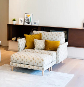 Кресло Helsinki с пуфом S2P