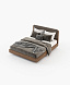 Кровать Bruny для матраса 160 x 200 см