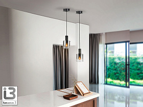 Venize Подвесной светильник 1L черный/дычатый