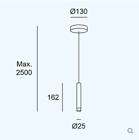 Подвесной светильник Candle XS 1 Body Surface 00-8527-60-60