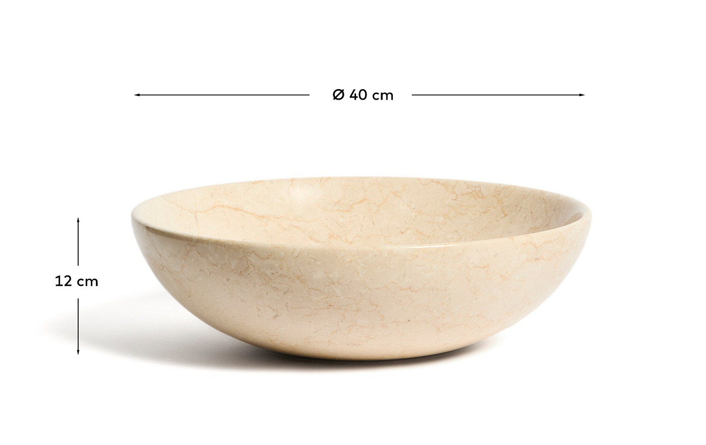 Раковина Darnen из бежевого мрамора Ø 40 см