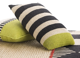 Подушка Rustic Chic Geo. фисташковая 70x40