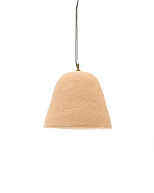 Lisora Подвесной светильник из бежевого папье-маше Ø35 см