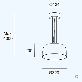 Подвесной светильник Levels 1 Body Ø320mm 00-A049-05-08