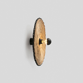 Настенный/потолочный светильник Costas 400 H70 черный/из ротанга