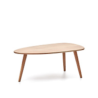 Eluana Журнальный столик из массива акации с натуральной отделкой Ø 110 x 60 см