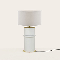 Настольная лампа Bambu матовый латунный металл с абажуром 801011/41