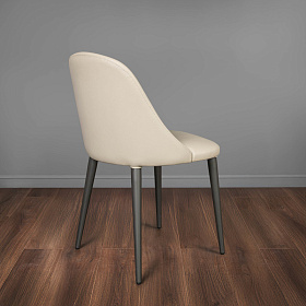 Стул MARBELLA серый матовый лак, экокожа 78